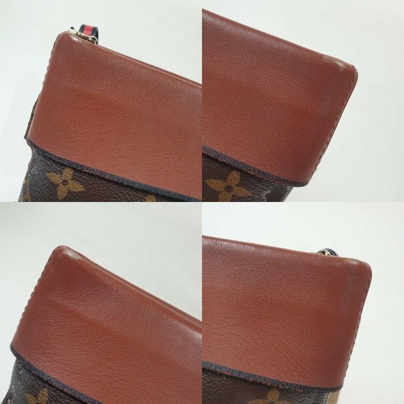 LOUIS VUITTON Pochette Tuileries Monogram Caramel Rouge - Picture 5 of 13